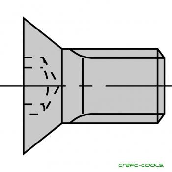 Stehle Senkkopfschrauben mit Innentorx - M5x 6,8 T15 Kopf-Ø= 9,4 mm (VPE 10 Stück)